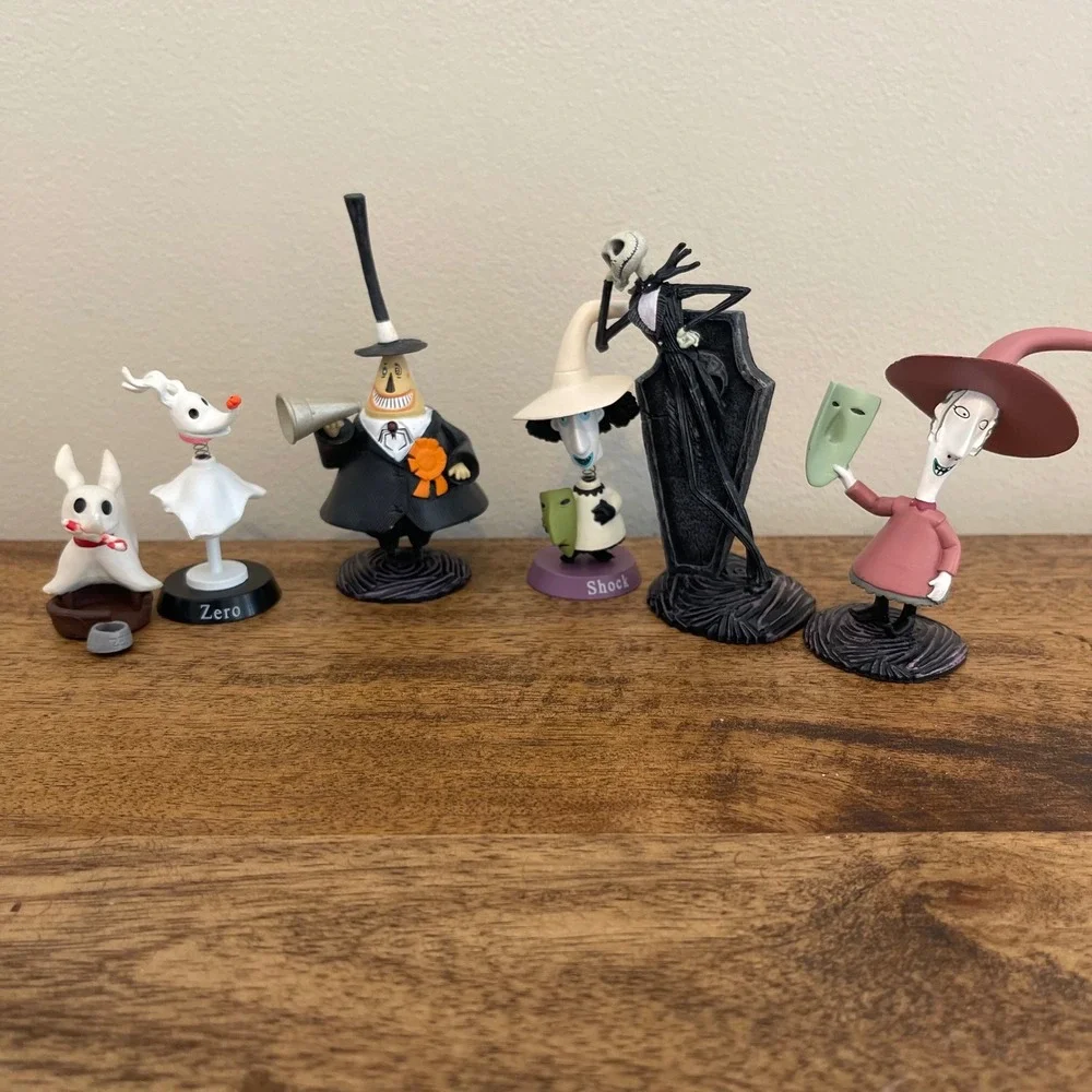 Disney Nightmare Before Christmas Figurine Lot Jack Zero Mayor Shock